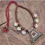 Prachtige zeer oude Afghaanse ketting hand gemaakt., Ophalen of Verzenden, Overige materialen, Ketting