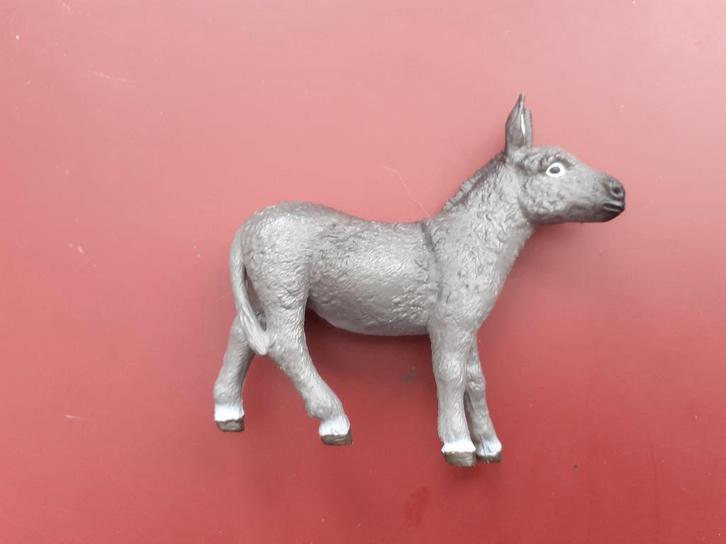 Ezel 1, dierfiguur, 10 cm, Verzamelen, Dierenverzamelingen, Gebruikt, Beeldje of Figuurtje, Boerderijdier, Ophalen of Verzenden