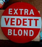 Vedett Blond Bier Reclamebord - 40cm Diameter, Verzamelen, Ophalen of Verzenden, Gebruikt, Reclamebord