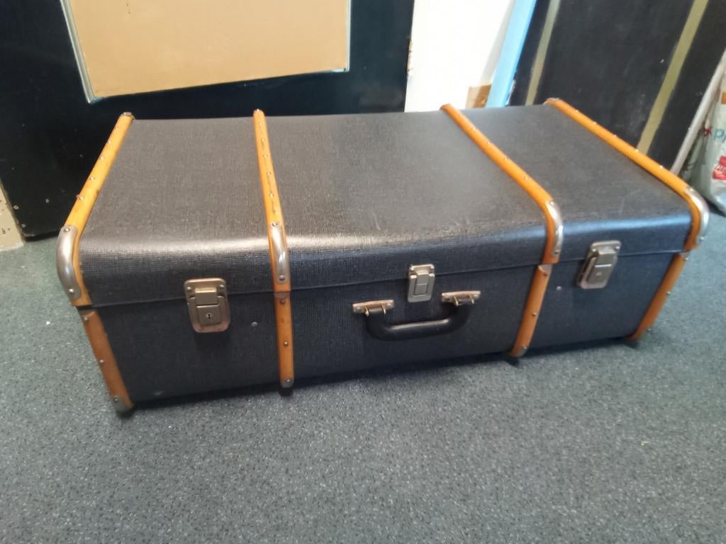 Oude vintage reiskoffer 28 h 80 br 44d, Ophalen of Verzenden