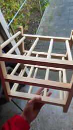 Ikea HUTTEN Wijnrek 9 flessen, massief hout, Huis en Inrichting, Woonaccessoires | Wijnrekken, Ophalen, 5 tot 15 flessen, Zo goed als nieuw
