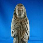 Maria, folk art houtsnijwerkje, Ophalen of Verzenden