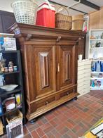 Originele Groenlose kast | Massief hout | 2-deurs | 2 Laden, Ophalen, Gebruikt, Groenlose, 150 tot 200 cm