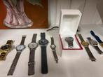 Partij horloges – werkende Maserati + diverse horloges, Overige merken, Gebruikt, Staal, Polshorloge