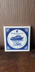 Tegeltje Holland America Line, Antiek en Kunst, Ophalen of Verzenden