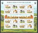 WWF postzegelvel van het Przewalskipaard, Ophalen of Verzenden, Postfris, Dier of Natuur