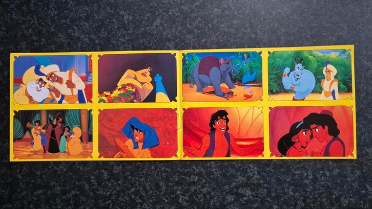 Vintage Disney Aladdin Panini plaatjes 1992, Verzamelen, Disney, Zo goed als nieuw, Overige typen, Overige figuren, Ophalen of Verzenden