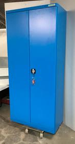 Metalen 2deurs kast, 90x45x200 cm, slot en sleutel, bakjes, Ophalen, Nieuw, 50 tot 100 cm, Met slot