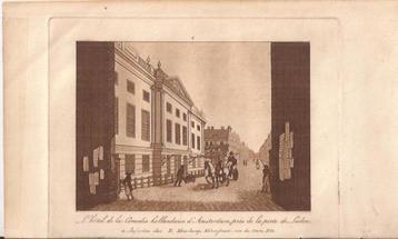 L'Hôtel de la Comedie hollandaise d'Amsterdam,près de la po beschikbaar voor biedingen