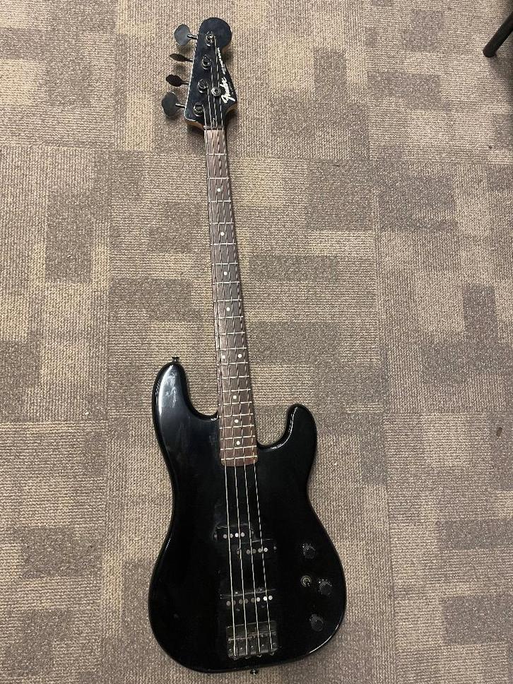1988 Fender Jazz Bass Special PJ-555 – Zwart, Muziek en Instrumenten, Snaarinstrumenten | Gitaren | Bas, Gebruikt, Elektrisch