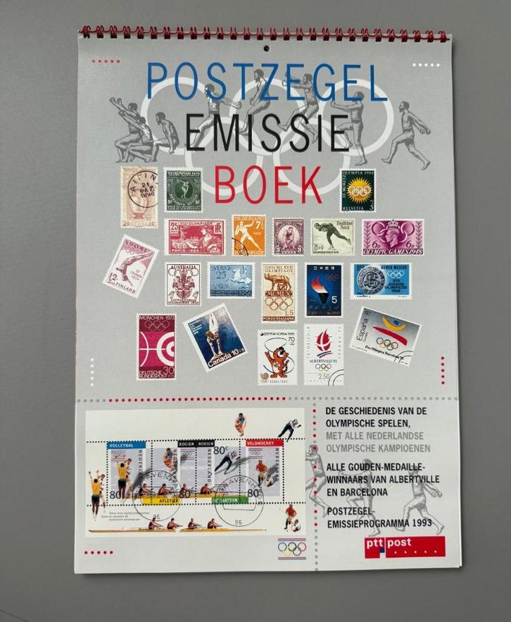 Olympisch Postzegel Emissieboek 1993, Verzamelen, Overige Verzamelen, Zo goed als nieuw, Ophalen of Verzenden