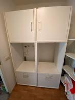 Wasmeubel - 1.35m breed, 2.07m hoog, Antiek en Kunst, Ophalen of Verzenden