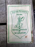Hoorn, stations restaurant H. Lanjouw, Ophalen of Verzenden, Nederland