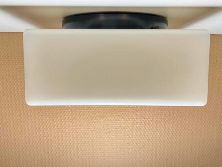 Vintage melkglas plafondlamp van RAAK Amsterdam, Huis en Inrichting, Lampen | Plafondlampen, Gebruikt, Glas, Ophalen of Verzenden