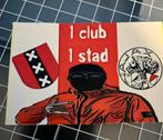 Ajax sticker | 5x8cm €0,10 per stuk, Verzamelen, Verzenden, Nieuw, Sport