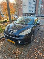 Peugeot 207 1.6 16V CC 88KW 2007 Zwart, Auto's, Voorwielaandrijving, 65 €/maand, Zwart, 4 cilinders