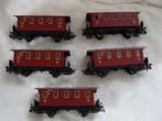 5 X marklin RODE WAGONs, Wisselstroom, Gebruikt, Wagon, Ophalen of Verzenden