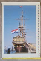 Poster Schip de Amsterdam 51 x 35,5cm, Ophalen of Verzenden, A1 t/m A3, Overige onderwerpen, Rechthoekig Staand