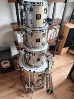 Sonor Delite Brilliant Champagne, Pearl Custom Z Sequoia Red, Muziek en Instrumenten, Ophalen, Gebruikt, Sonor