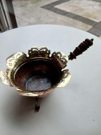 Oud koperen Pijpcomfoor, (adv.nr.337), Antiek en Kunst, Curiosa en Brocante, Ophalen of Verzenden