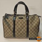 Gucci 193603 Joy GG Canvas Boston Bag Beige