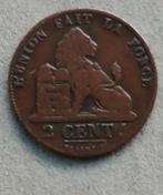 België, 2 centimes 1847, Ophalen of Verzenden, België, Losse munt