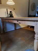 Massief grenen eettafel tafel landelijk 180, Ophalen, Gebruikt, 50 tot 100 cm, 150 tot 200 cm