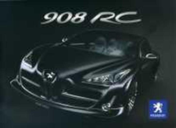 Peugeot 908 RC concept fraaie originele brochure/auto folder, Boeken, Auto's | Folders en Tijdschriften, Nieuw, Peugeot, Ophalen of Verzenden