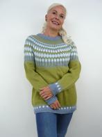 *Abfab Kleurrijke Wollen Noorse Trui/Sweater M/L*, Ophalen of Verzenden, Zo goed als nieuw, Maat 42/44 (L), Groen