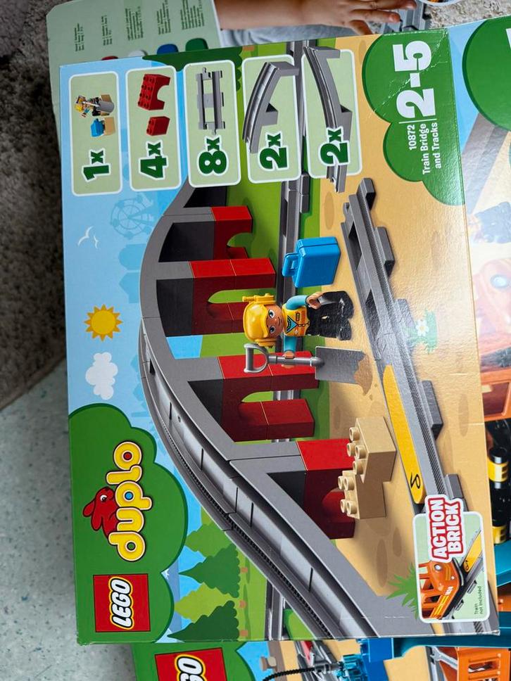 Duplo Trein Set + Uitbreiding Rails & Brug, Kinderen en Baby's, Speelgoed | Duplo en Lego, Gebruikt, Duplo, Complete set, Ophalen