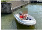 IJzersterk bootje - CAP 300 met 4pk Johnson (Rigiflex), Watersport en Boten, Roeiboten, Ophalen, Gebruikt, Polyester, Met motor