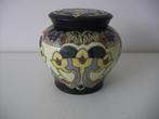 Goedewaagen plateel keramiek dekselpot. Art nouveau decor., Antiek en Kunst, Ophalen of Verzenden