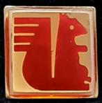 Eekhoorn pin- vierkant, Verzamelen, Speldjes, Pins en Buttons, Verzenden, Nieuw, Dier of Natuur, Speldje of Pin