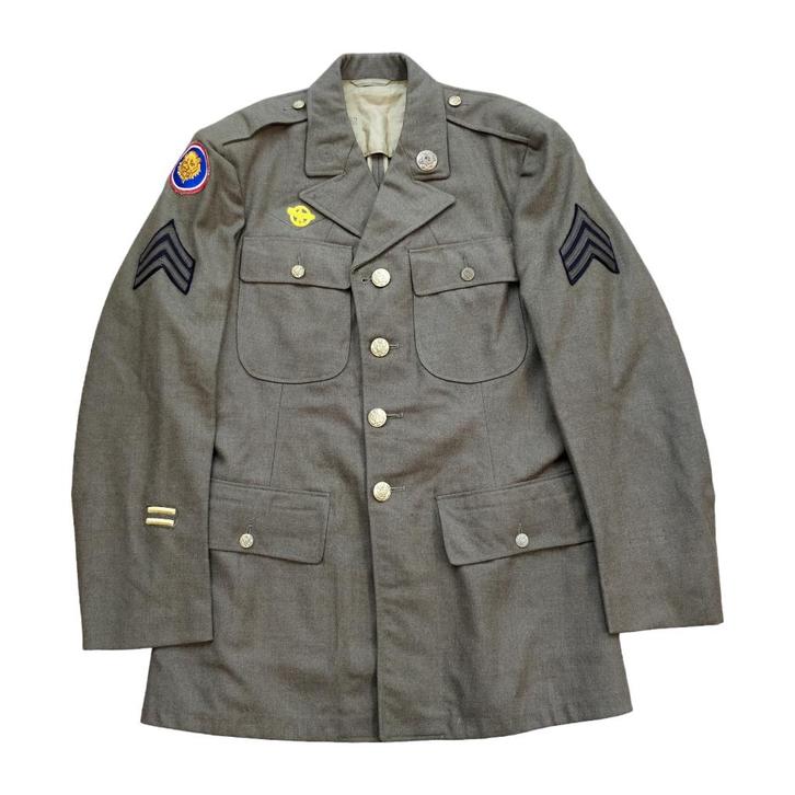 WWII US Class A Jacket 106th Infantry Division, Verzamelen, Militaria | Tweede Wereldoorlog, Embleem of Badge, Amerika, Ophalen of Verzenden