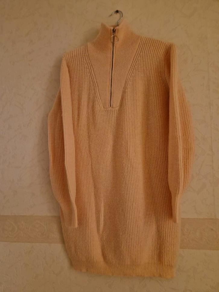 Mooie Zalm Roze Trui met  rits, Kleding | Dames, Truien en Vesten, Zo goed als nieuw, Maat 42/44 (L), Roze, Ophalen of Verzenden