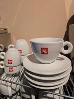 Illy Espresso & Cappuccino Kopjes met Schotels, Gebruikt, Ophalen of Verzenden, Effen, Kop(pen) en/of Schotel(s)