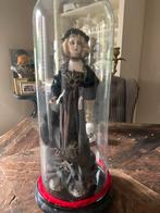 Antieke victoriaanse pop in stolp, Antiek en Kunst, Ophalen of Verzenden