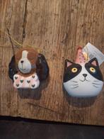 Nieuw in doos en ongebruikt. Kerstballen set Hond en Kat, Ophalen of Verzenden, Nieuw