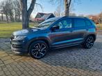 Skoda Karoq 2.0 TSI Sportline 190pk Dsg-7 4x4 2019 Grijs, Auto's, Skoda, Automaat, Zwart, 1984 cc, Karoq