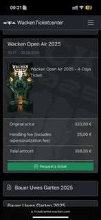 Wacken 2025, Tickets en Kaartjes, Twee personen