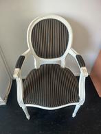4 bruin gestreepte Barok stoelen, Antiek en Kunst, Ophalen