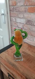 Murano Glas:Grote 27cm Staande Kikker Beeld❤️NIEUW❤️, Ophalen of Verzenden, Nieuw, Dier