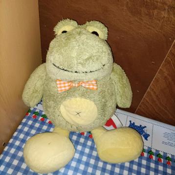 Vintage Kikker knuffel 43 cm groot  beschikbaar voor biedingen