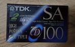 2x cassettebandjes (Twinpack)  TDK SA-100  nieuw ingesealed, Ophalen of Verzenden, Nieuw in verpakking, 2 t/m 25 bandjes, Onbespeeld