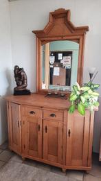 Houten kast en spiegel, Antiek en Kunst, Antiek | Meubels | Kasten, Ophalen