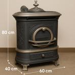 Antieke Faber Gietijzeren Kachel, Huis en Inrichting, Kachels, Gebruikt, Gas, Ophalen of Verzenden, Vrijstaand