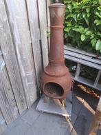 Gietijzeren terrashaard, potkachel 120 cm, Tuin en Terras, Tuinhaarden, Ophalen, Gebruikt