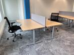 Elektrisch Kinnarps Duo Bureau+2 Steelcase Think Bureaustoel, Huis en Inrichting, Bureaus, Verzenden, Elektrisch, Gebruikt, Bureau