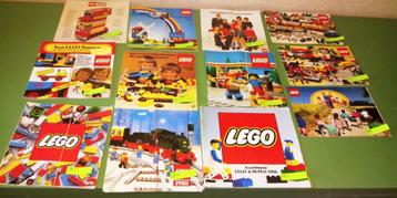 Lego:oude catalogen/folders-complete sets-12v enz beschikbaar voor biedingen