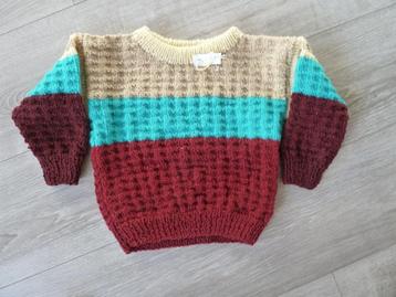 Leuke gebreide Kinder Trui maat 72/ 74 doos 2 beschikbaar voor biedingen